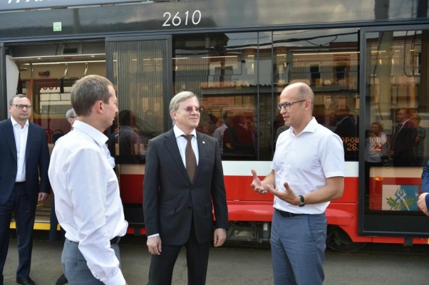 Министр транспорта России Виталий Савельев высоко оценил проект модернизации трамваев в Ижевске