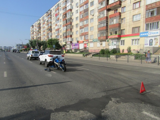 Мотоциклист получил травмы в столкновении с автомобилем в Ижевске
