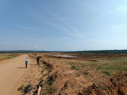 Около Воткинского пруда начали строить карьер для утилизации нефтеотходов 