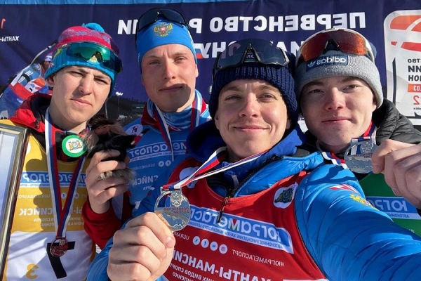 Спортсмены Удмуртии завоевали серебро в эстафете на первенстве России по биатлону