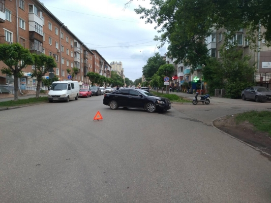 Мотоциклист пострадал в ДТП с автомобилем в Ижевске 