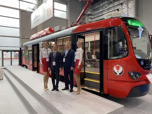 Удмуртское предприятие ИжГЭТ представляет модернизированные трамваи на выставке-форуме «Дорога 2022»