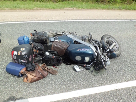 Мотоциклист погиб в результате ДТП на трассе в Удмуртии