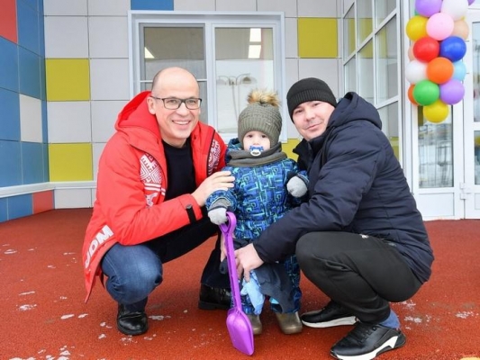 Александр Бречалов посетил детский сад в Сарапульском районе Удмуртии