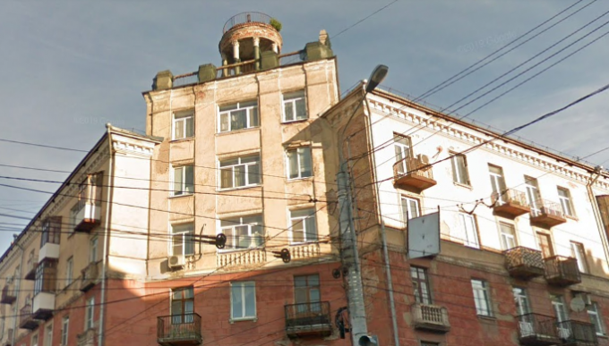 В Ижевске могут снести ротонду на «сталинском доме» по улице Горького