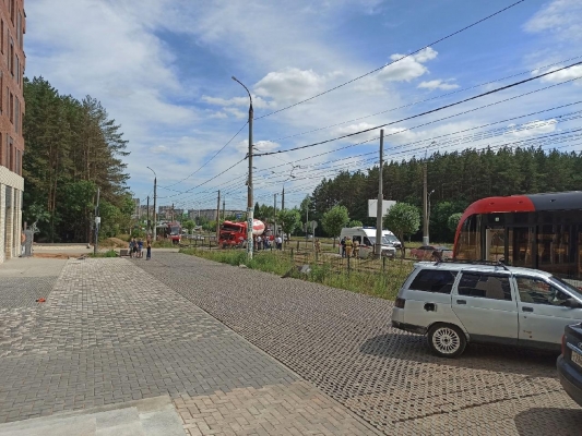 Бетономешалка и трамвай «Львенок» столкнулись в Ижевске