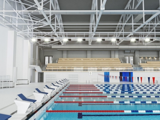 Комплекс новых технологий использовали в 50-метровом бассейне в Ижевске