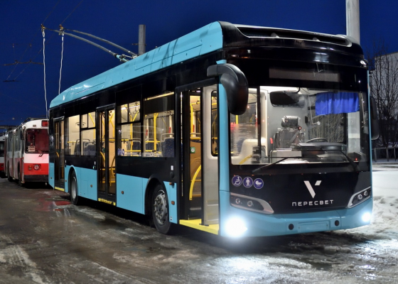 В Ижевске провели тестовый запуск новой модели троллейбуса