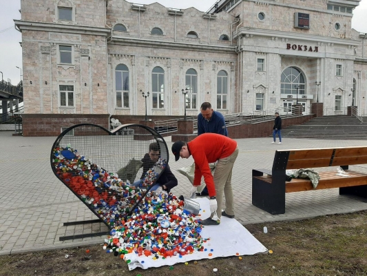 В Ижевске собрали более 60 кг пластиковых крышек в рамках экопроекта