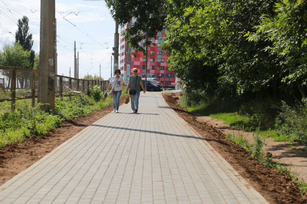 В 2023 году по программе «Пешеходный Ижевск» уже отремонтировали 11 тротуаров
