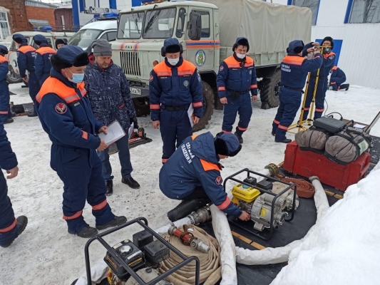 В Удмуртии проверили готовность спасателей к противопаводковым мероприятиям
